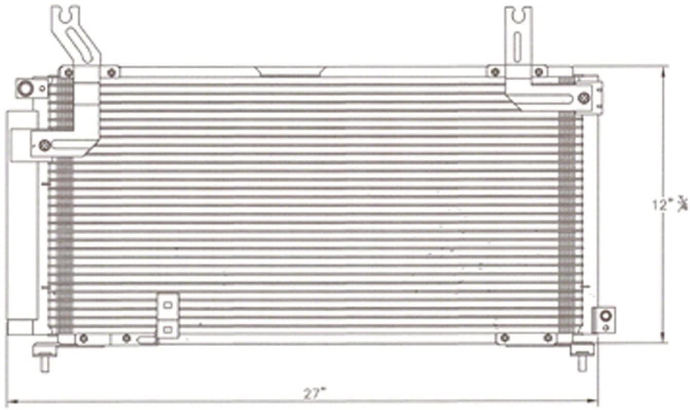 OE Replacement A/C Condenser SUZUKI AERIO 2002-2007 (Partslink SZ3030118)