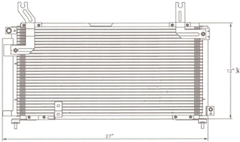 OE Replacement A/C Condenser SUZUKI AERIO 2002-2007 (Partslink SZ3030118)