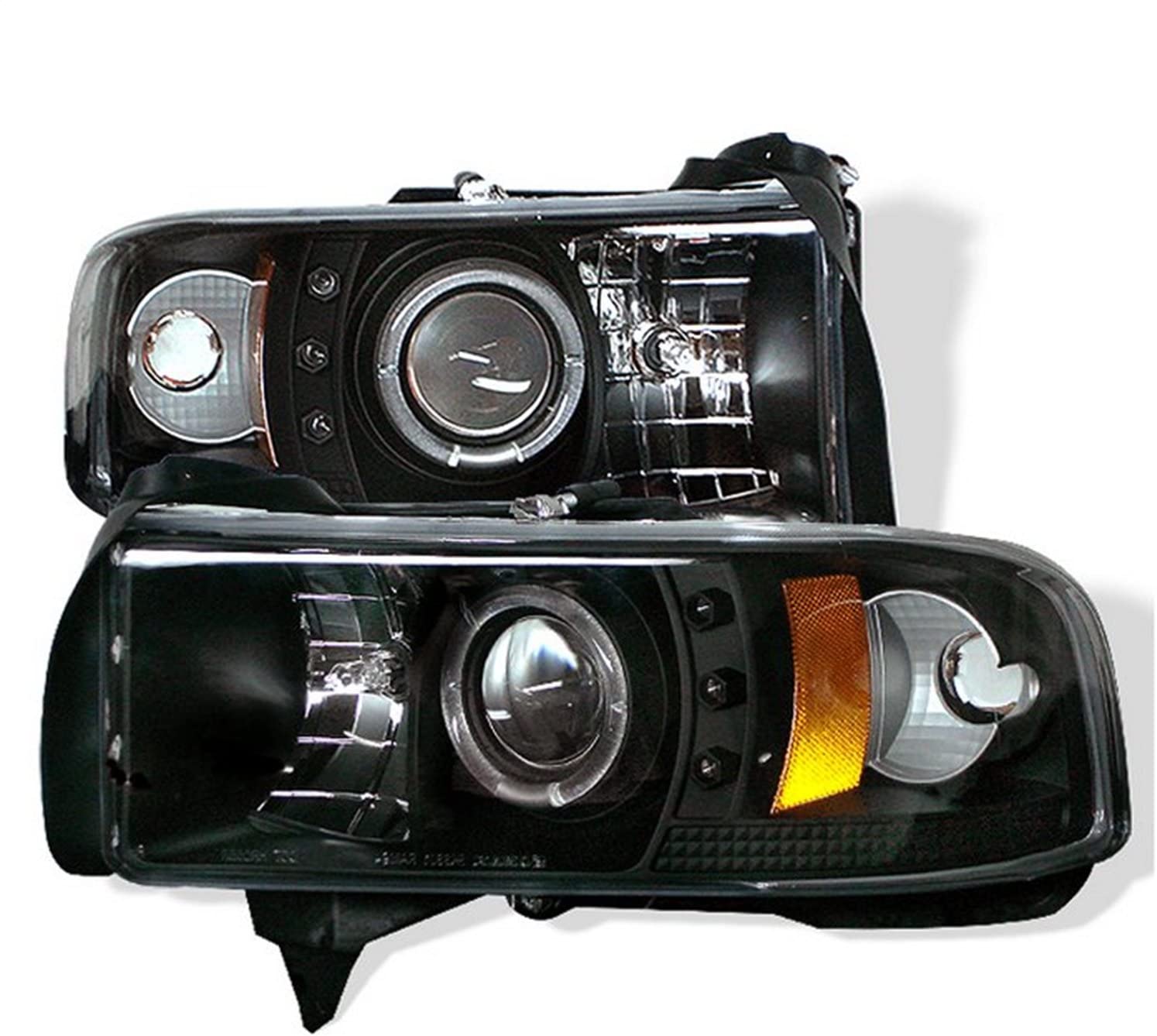 Spyder Auto 5010063 CCFL Halo Projector Headlights Black/Clear