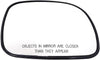 Dorman 56209 HELP!-Look! Passenger Side Non-Heated Plastic Backed Mirror Glass