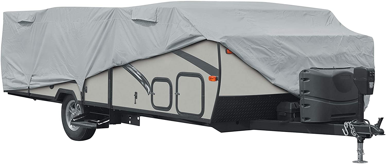 Classic Accessories Over Drive PermaPRO Folding Camping Trailer Cover, Fits 12' - 14'L Trailers