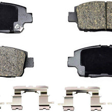 PT Auto Warehouse PT1249 - Ceramic Disc Brake Pad Set - Front