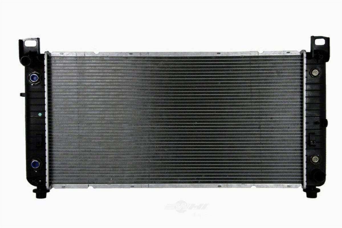 JJ AT Radiator Replacement for Silverado Sierra Sonora Suburban Tahoe Yukon XL Hummer H2 Escalade ESV EXT 4.3L 4.8L 5.3L 6.0L 6.2L 6.5L V6 V8 Automatic Transmission with Oil Cooler 32mm Thickness