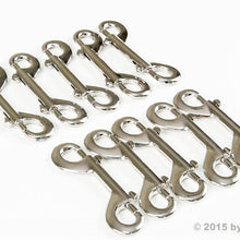Red Hound Auto 10 Silver Double Key Ring Snap Bolt Trigger Clip 60 Flag 4 Inch Key Ring Hook