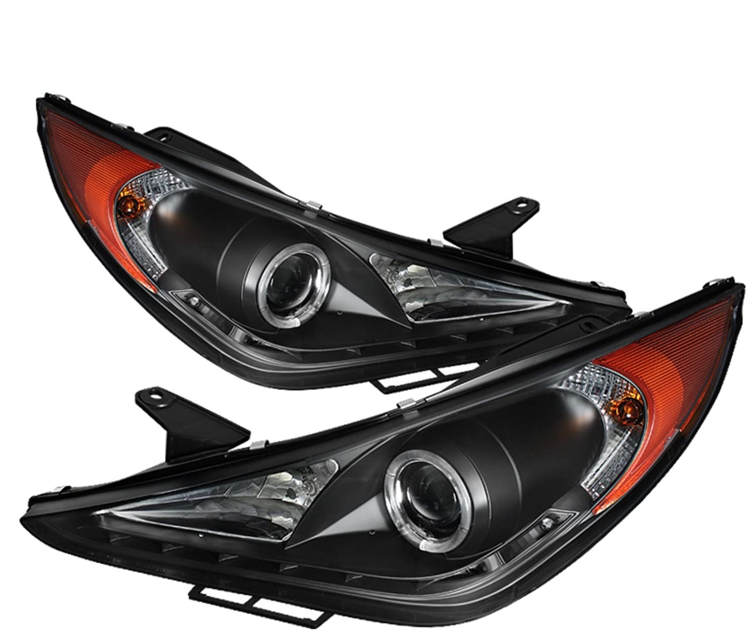 Spyder Auto 5042477 LED Halo Projector Headlights Black/Clear