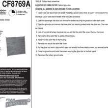 FRAM Fresh Breeze Cabin Air Filter Replacement for Car Passenger Compartment w/ Arm and Hammer Baking Soda, Easy Install, CF11182 for Select Acura and Honda Vehicles