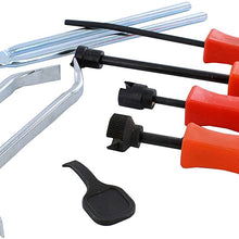 ABN Universal Drum Brake Puller 8-Piece Set with Carrying Case – Master Removal Tool Kit for Automotive Drum Brakes