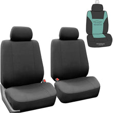 FH Group FB052102 Supreme Cloth Seat Covers (Charcoal) Front Set with Gift - Universal Fit for Cars, Trucks & SUVs