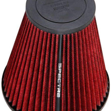 Spectre Universal Clamp-On Air Filter: High Performance, Washable Filter: Round Tapered; 3 in (76 mm) Flange ID; 8.906 in (226 mm) Height; 6.5 in (165 mm) Base; 3.531 in (90 mm) Top, SPE-HPR9610K