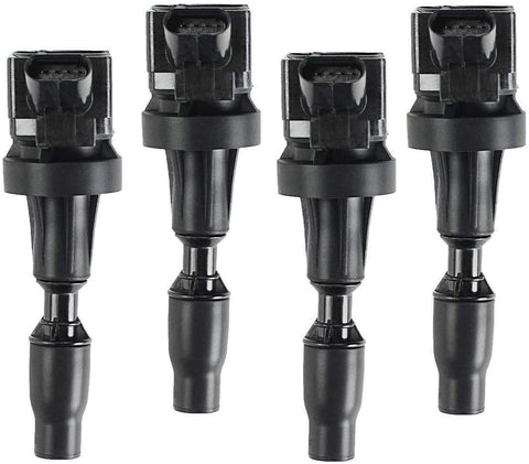 A-Premium Ignition Coil Pack Compatible with Hyundai Elantra Kona Sonata Tucson Veloster Kia Forte5 Optima Soul L4 1.6L 4-PC