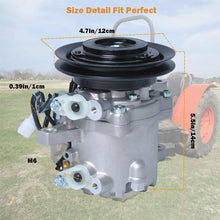 Podoy 3C581-50060 Air Conditioning M7040 Compressor AC for Compatible with Kubota M108S M5040 SVO7E M8540 M9540 3C581-97590 Tractor Parts
