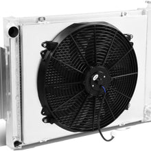 DNA Motoring RA+FS-CAMARO68-3 3-Row Radiator with Fan Shroud