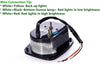 Vouke 38 LED 12V Universal Tail Brake Turn Stop Licence Back up Lights for Truck Trailer Boat etc,12V Stud Mounted Lamps,Pack of 2