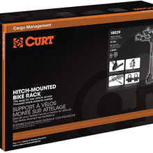 CURT 18029 Trailer Hitch Bike Rack Mount, Fits 1-1/4, 2-Inch Receiver, 2 Bicycles