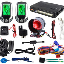 EASYGUARD EC204 2 Way car Alarm System with PKE Passive keyless Entry, Rechargeable LCD Pager Display & Remote Trunk Release, Shock Warning DC12V