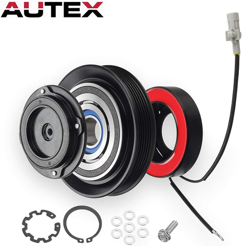 AUTEX AC A/C Compressor Clutch Coil Assembly Kit 88320-02120 447220-4351 447220-4350 Replacement for Corolla 2003 2004 2005 2006 2007 2008/ Matrix 2003 2004 2005 2006 2007 1.8L