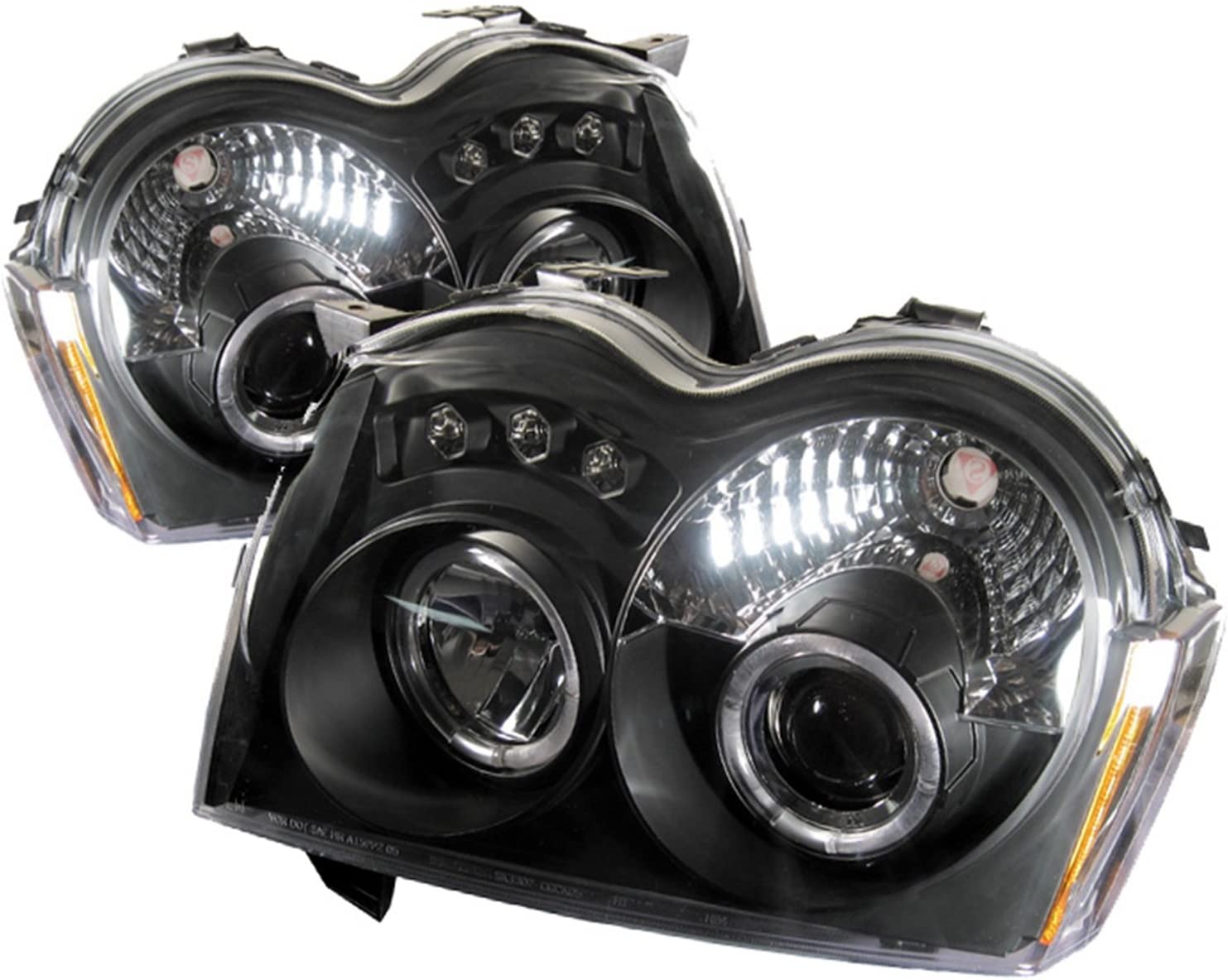 Spyder Auto Jeep Grand Cherokee Chrome Halogen LED Projector Headlight (PRO-YD-JGC05-HL-C)