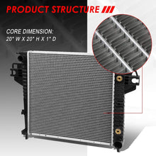 Replacement for Jeep Liberty KJ 1-1/2 inches Inlet OE Style Aluminum Direct Replacement Racing Radiator