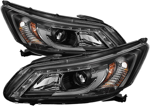 Spyder Auto PRO-YD-HA13-LBDRL-BK Honda Accord Projector Headlight