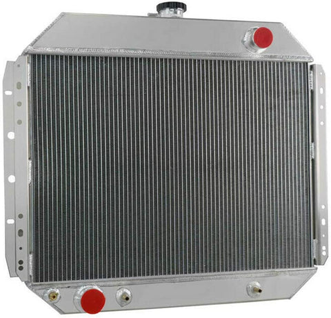 ALLOYWORKS 3 Row Aluminum Radiator for Ford Trucks F100 F150 F250 F350 1966-1979 / Bronco V8 1978-1979