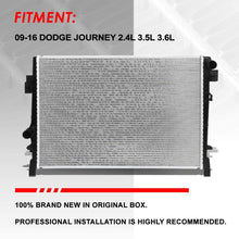 Replacement for Dodge Journey AT Models 1-3/8 inches Inlet OE Style Aluminum Direct Replacement Racing Radiator