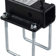 TOPTOW RV Bumper 2 inch Hitch Receiver Adapter 63800 for 4 inch X 4 inch and 4.5 inch X 4.5 inch Bumpers, Fits for Bike Racks, Cargo Carriers Camper-on