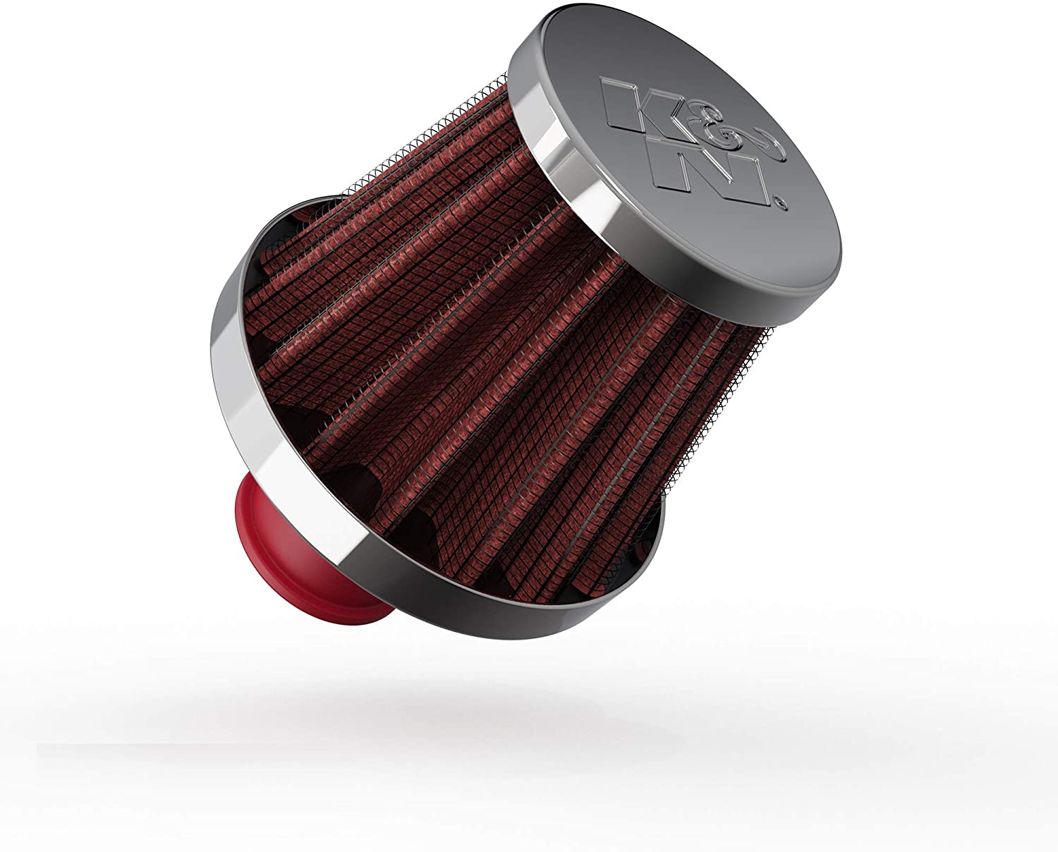 K&N Vent Air Filter/Breather: High Performance, Premium, Washable, Replacement Engine Filter: Flange Diameter: 0.375 In, Filter Height: 1.75 In, Flange Length: 0.5 In, Shape: Breather, 62-1600RD