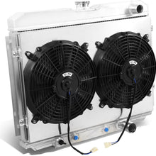 DNA Motoring RA+FS-FM67-3 3-Row Radiator with Fan Shroud