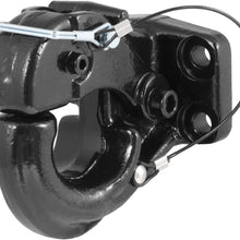 CURT 48210 Pintle Hook Hitch 20,000 lbs, Fits 2-1/2 to 3-Inch Lunette Ring, Mount Required