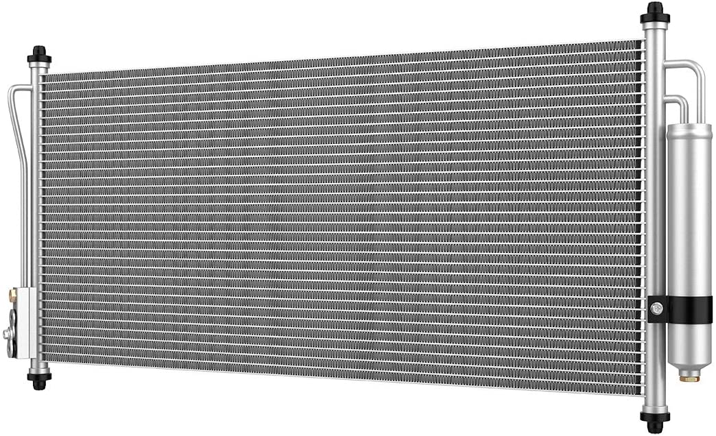 AC Condenser Compatible with 2004-2008 Nissan Maxima & 2002-2006 Nissan Altima, with Dryer.