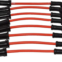 A-Team Performance Silicone Spark Plug Wires Compatible with GMC Chevy Car 8" Vortec LS LS1 LS2 LS3 LS6 LS7 4.8L 5.3L 5.7L 6.0L 6.2L 7.0L 1999-2014 Red 8.0mm