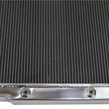 Primecooling 3 Row All Aluminum Radiator +Fan (12 Inches Dia.) Shroud for 1972-86 Jeep CJ Series w/GM Chevy SBC Engine Conver.