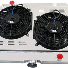 CoolingCare 3 Row Radiator+ Shroud+ 2x12''Fan for 1963-1968 Chevy Bel-Air/Impala/Biscayne/Caprice