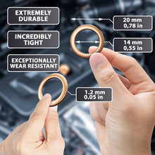 15pcs Oil Drain Plug Crush Washer Gasket Seal – 14mm Replacement for Hyundai/Kia - OEM 21513-23001 Fits Most Popular Models 2001-2022 by AUTOMAJOR