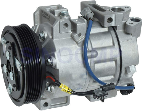 SINOCMP 6PK AC Compressor 92600-JG30A 92600-JG300 Air Compressor New Air Conditioning Compressor AC Compressor Clutch Assy for Nissan X-Trail(T31) 2007, 3 Month Warranty