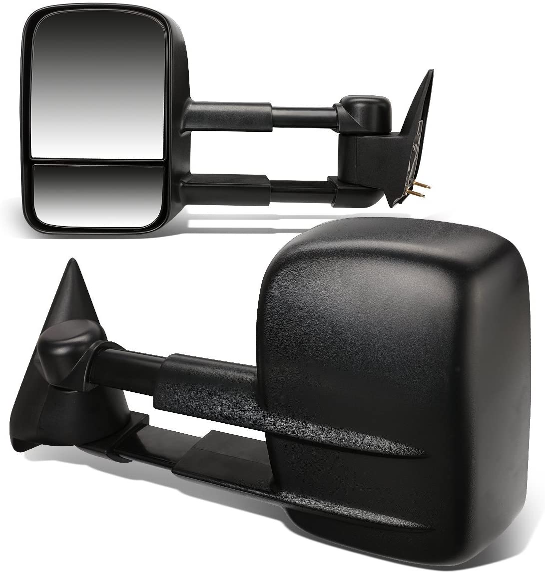 DNA Motoring TWM-001-T222-BK Pair of Towing Side Mirrors