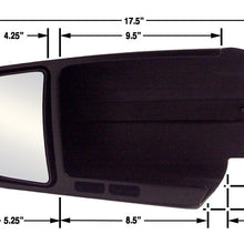 CIPA 11800 Custom Towing Mirror - Ford, Pair, black & silver, 18 inch