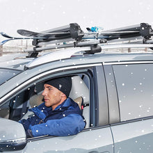 MaxKare Ski & Snowboard Car Racks Universal for 6 Pairs Skis/4 Snowboards Aviation Aluminum Resistant to -60°C Upgraded Ski Rack 33inch Fit Wing/Oblate/Square Crossbars