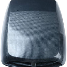 ZYHW Car Air Flow Intake Scoop Vent Cover Hood Check Pattern Decorative Black Gray