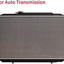 Junonne Automatic AT Aluminum/Plastic Radiator 1 Row compatible with 2005-2010 Honda Odyssey