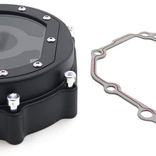 SMT MOTO- Motorcycle Engine Stator cover see through FOR Suzuki 2005 - 2008 GSXR1000 Black left