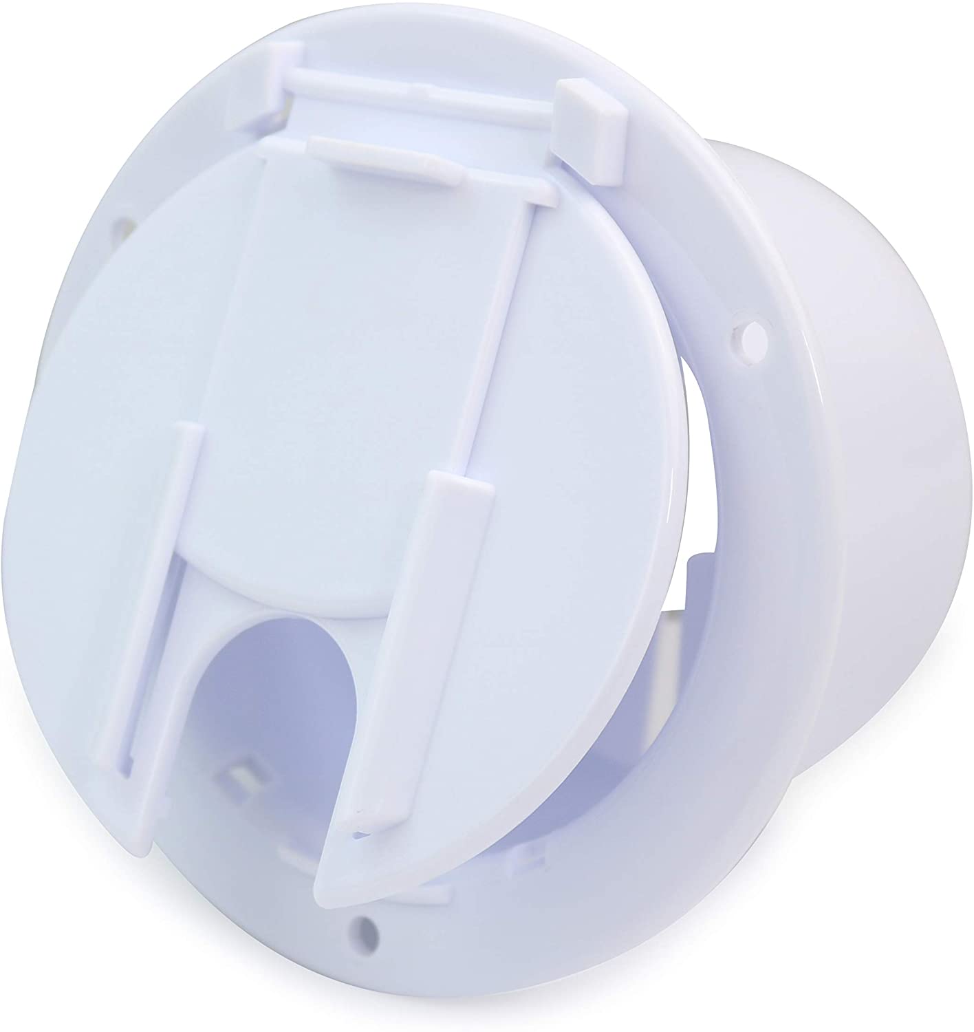 RV Camper Trailer Motorhome Power Cord Hatch Electrical Access Door (White-7W)