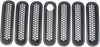 Bolaxin Black Matt Front Grill Mesh Grille Insert with Key Hole Fit Hood Lock Compatible for Jeep Wrangler Jk Rubicon Sahara & Unlimited 2007-2015 -7pcs