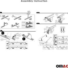 Roof Rack Cross Bars Lockable Luggage Carrier Smooth Roof Cars | Fits Kia Rio Hatchback 2012-2017 Silver Aluminum Cargo Carrier Rooftop Bars | Automotive Exterior Accessories