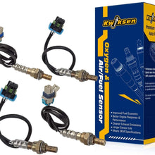 Kwiksen 4pc Upper Under Upstream Downstream Oxygen O2 Sensor 1 Sensor 2 Replacement for Chevrolet Silverado 2500 3500 03 04/Chevrolet Silverado 2500 HD 6.0L 05 06/GMC Sierra 2500 Yukon XL 1500 03-04