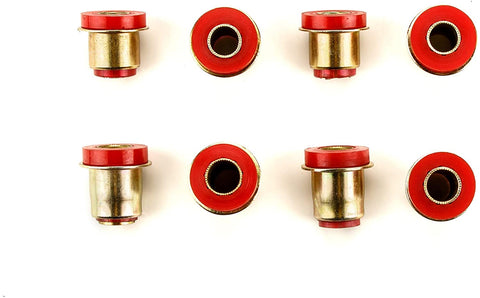 Andersen Restorations Red Polyurethane Control Arm Bushings Set Compatible with Chevrolet Corvette OEM Spec Replacements (8 Piece Kit)