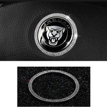 TopDall Gear Shift Knob Bling Crystal Shiny Diamond Accessory Interior Sticker Compatible with Jaguar