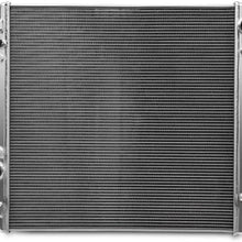 New 2 Row Aluminum Radiator Compatible For Ford F250 F350 F450 6.0L Diesel Powerstroke Engine 2003-2007 MT/AT