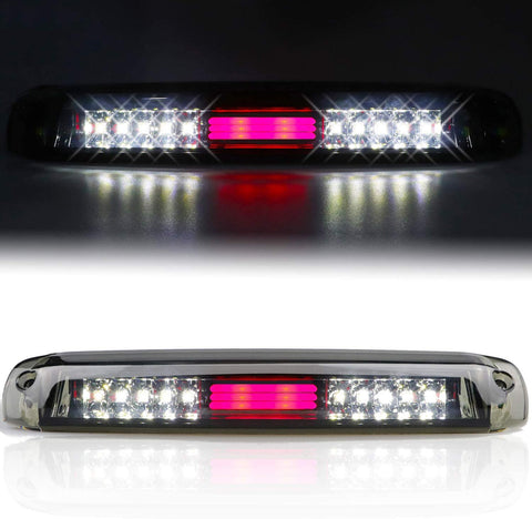 3rd Third Brake Light for 99-07 Chevy Chevrolet Silverado, GMC Sierra 1500 2500 3500 HD Classic, LED Cargo Lamp High Mount Stop light Smoked