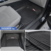 Motor Trend FlexTough Plus Black Rubber Car Floor Mats – All Weather Deep Dish Automotive Floor Mats, Heavy Duty Trim to Fit Design, Odorless Floor Mat Liners for Cars Truck Van SUV